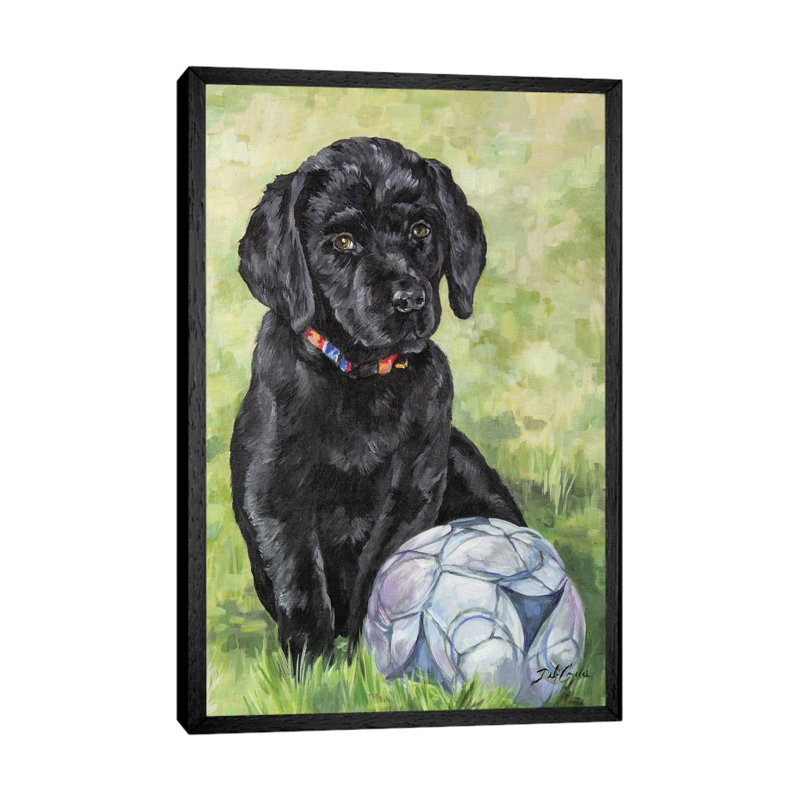 Soccer Lab by Debi Coules - Gallery-Wrapped Canvas Giclée on Canvas, Black Floater Frame, 152.5 cm H x 101.5 cm W