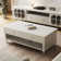 Devean Rectangular White Coffee Table With 2 Drawers