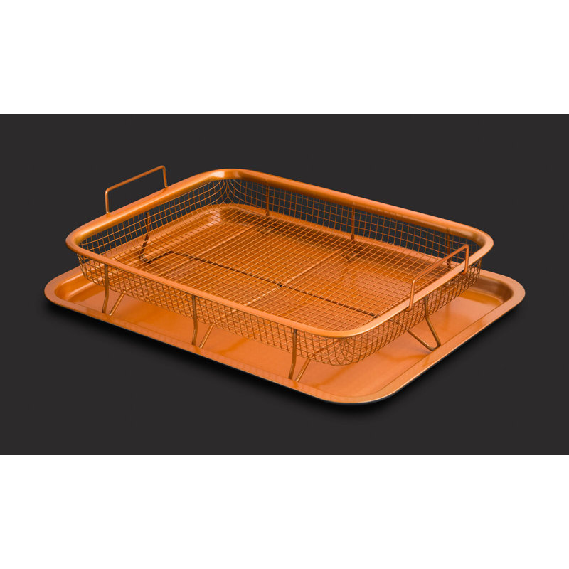 Vivo Non-Stick Stainless Steel 2 Piece Baking Tray Set