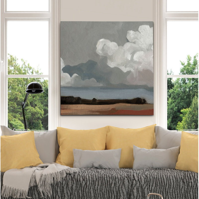 « cloud formation ii », peinture, H 24 po x l 24 po x P 1,5 po, Toile tendue