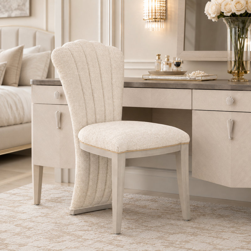 Fantosini Vanity Chair - Silver Mist