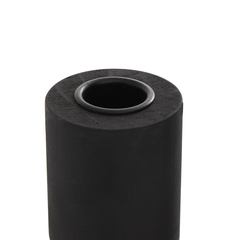 2 Piece Wood Tabletop Pillar Set, Black