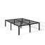 Structure de lit plateforme en métal noir 18 po, sans sommier, fentes pour la tête de lit, pas de bruit-1898641393-1904236426