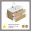 Meuble-lavabo mural 32 pouces avec tiroirs doubles-1440446517