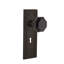 Mission Plate with Decorative Keyhole and Waldorf Black Door Knob-2106396610-2106396611