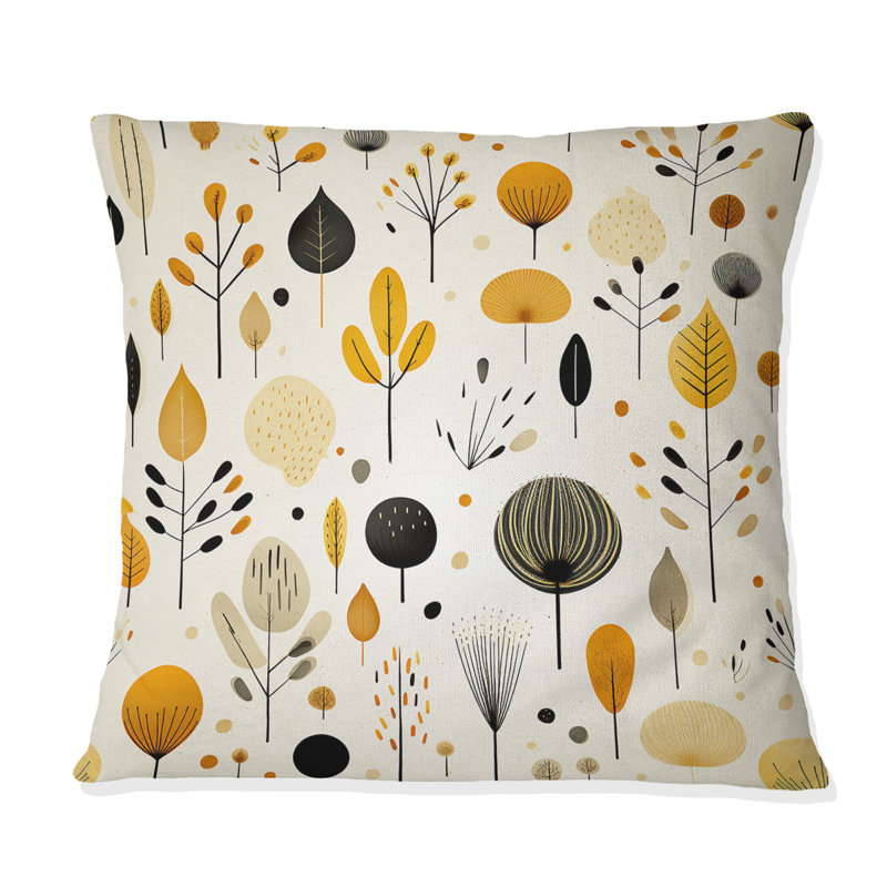 Mcm Minimalist Revival - Coussin décoratif abstrait Coral Reef multicolore azur - Coussin décoratif, H 16 po x l 16 po