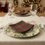 Assiette de présentation en bambou vert Ho Ho Ho - Lot de 6-134757899