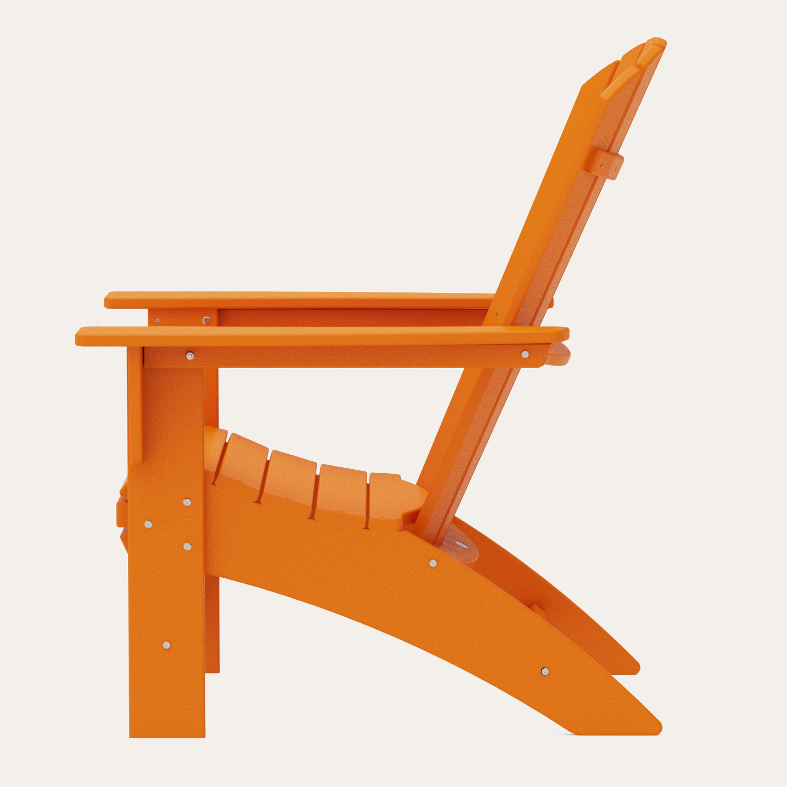 POLYWOOD® Nautical Adirondack Chair, Tangerine