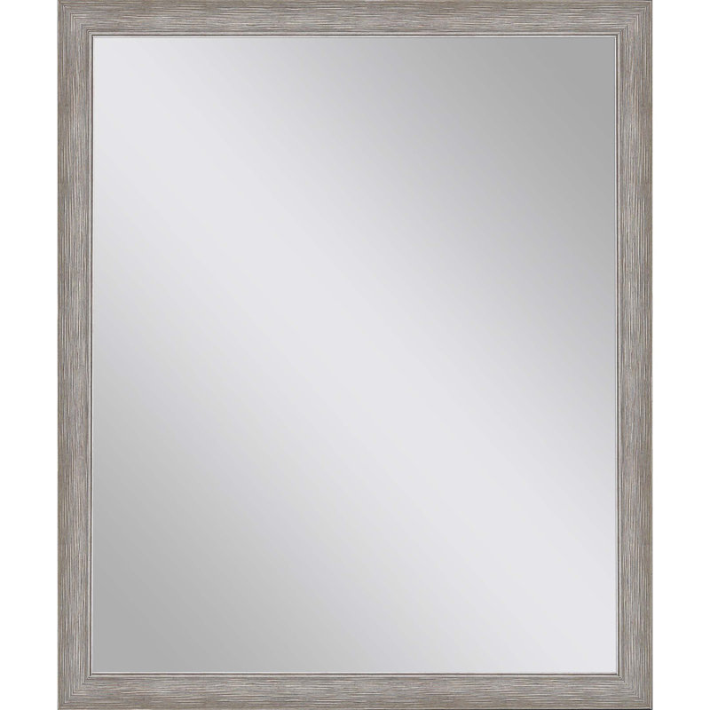 32" Silver Framed Accent Mirror