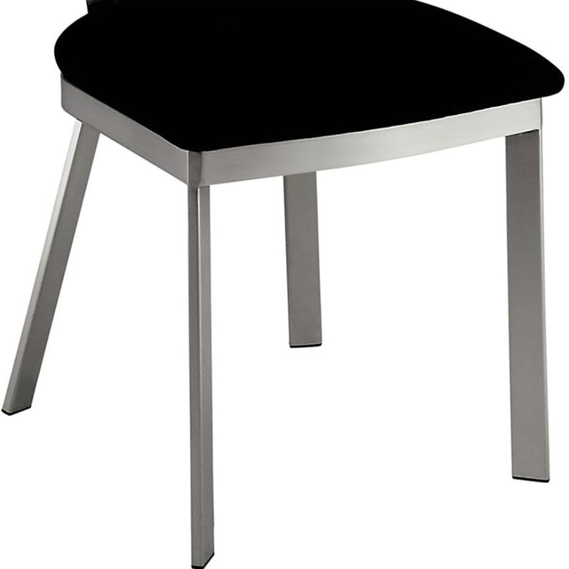 Chaise de salle à manger contemporaine en métal 2 pièces