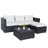 Furlong 3 - Person Modular Patio Conversation Set with Cushions