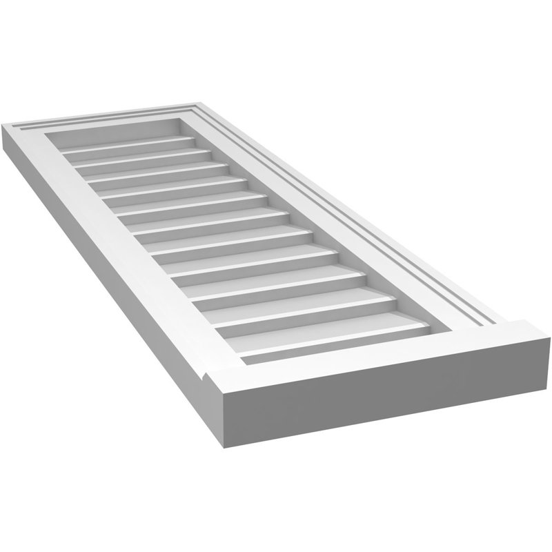 Cadre de seuil Brickmould, brun clair apprêté, H 36 po x l 12 po x P 2 po