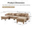 Canapé modulaire en U à 3 places Boucle Fabric-1746095655-1746095652-1746095673