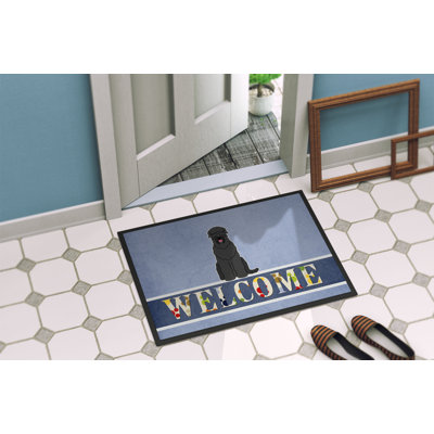 Terrier de bienvenue 27 po x 18 po russe tapis de porte extérieur antidérapant