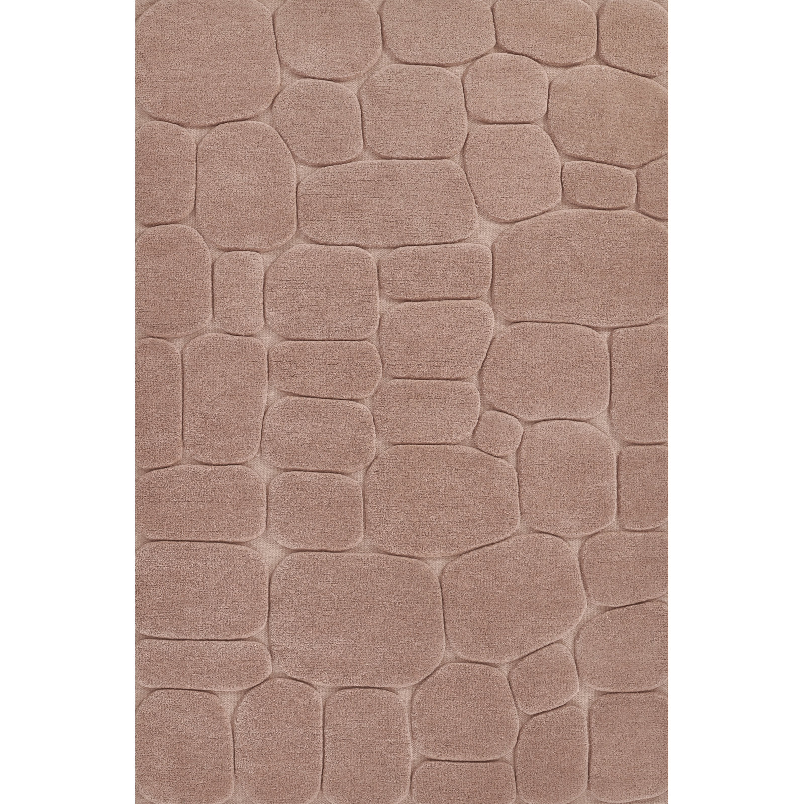 Aelin Pebble Hand Tufted Wool Rug, Rectangle 5' x 8'