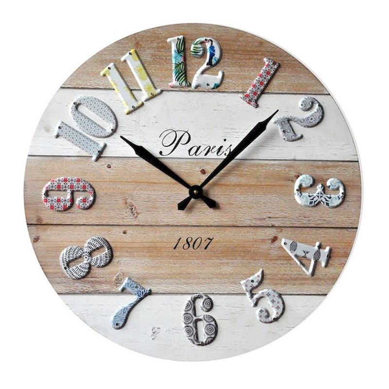Très grande horloge murale 23,5 po