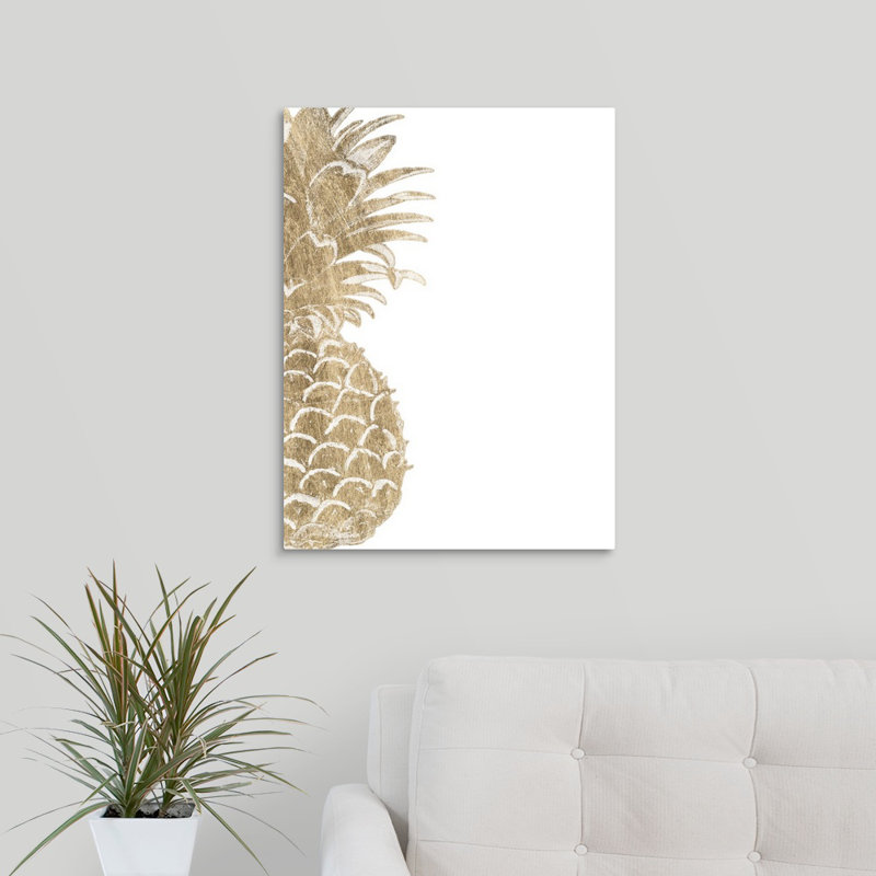 « ananas life v », reproduction d’impression estampe numérique, Toile tendue, H 24 po x l 18 po x P 1,5 po