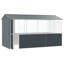 Cage à oiseaux vidaXL anthracite 161,42 x 82,68 x 90,55 po-1126610476