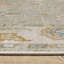 Tapis oriental gris / bleu à bordure Graicyn-730037989