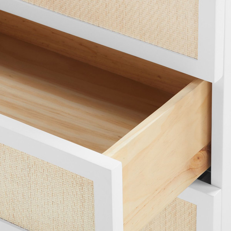 Astor 3 - Drawer Nightstand, White/Taupe