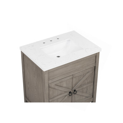 Meuble-lavabo 31 po avec comptoir en pierre reconstituée
