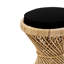 Tabouret rétro au fini naturel