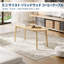 Table basse ovale en bambou de style moderne du milieu du siècle avec pieds en bois massif - Table basse pour salon - Couleur bois naturel