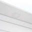 Lit escamotable double pleine grandeur avec tablettes, tiroirs et lumières DEL, blanc-2066815199