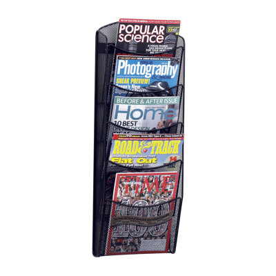 5-Mesh Pocket Onyxâ„¢ Literature Rack by Safco Products Company