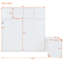 Grand lit escamotable White Space avec mécanisme hydraulique, bureau et rangement pour tablettes de bureau, capacité de 600 lb, petits espaces