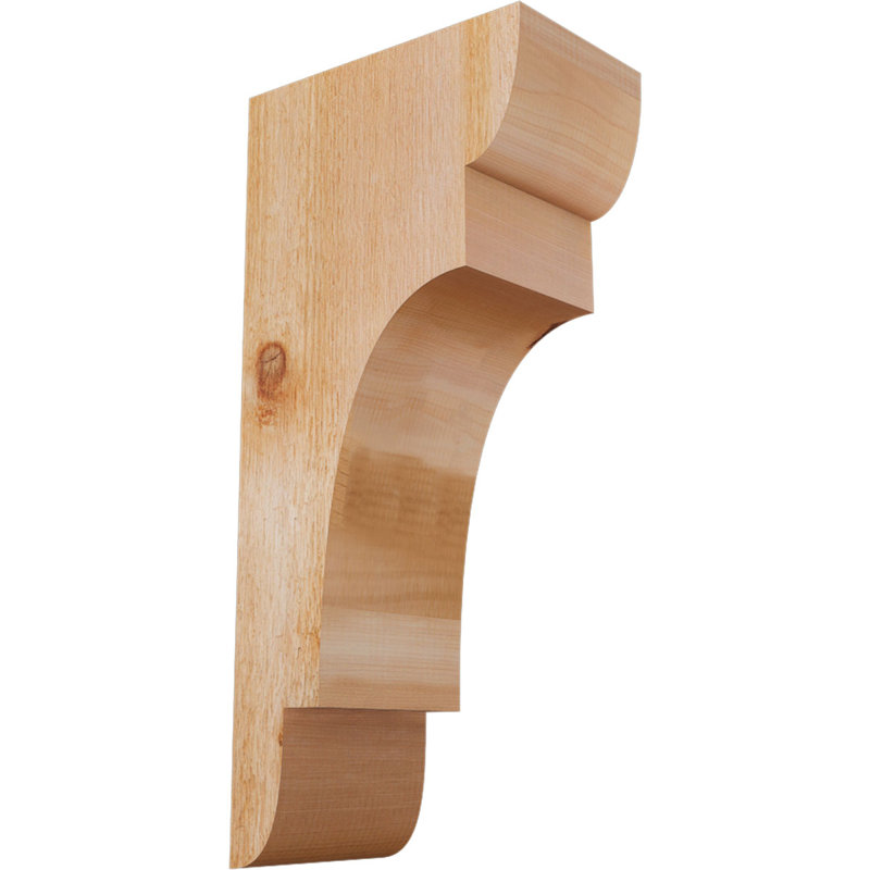 New Brighton Corbel, H 22 po x l 6 po x P 10 po, Cèdre rouge, Sciage brut