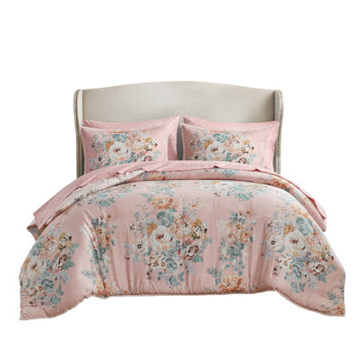 7-Piece Full 7 Piece Vin -Inspired Collection Floral Print