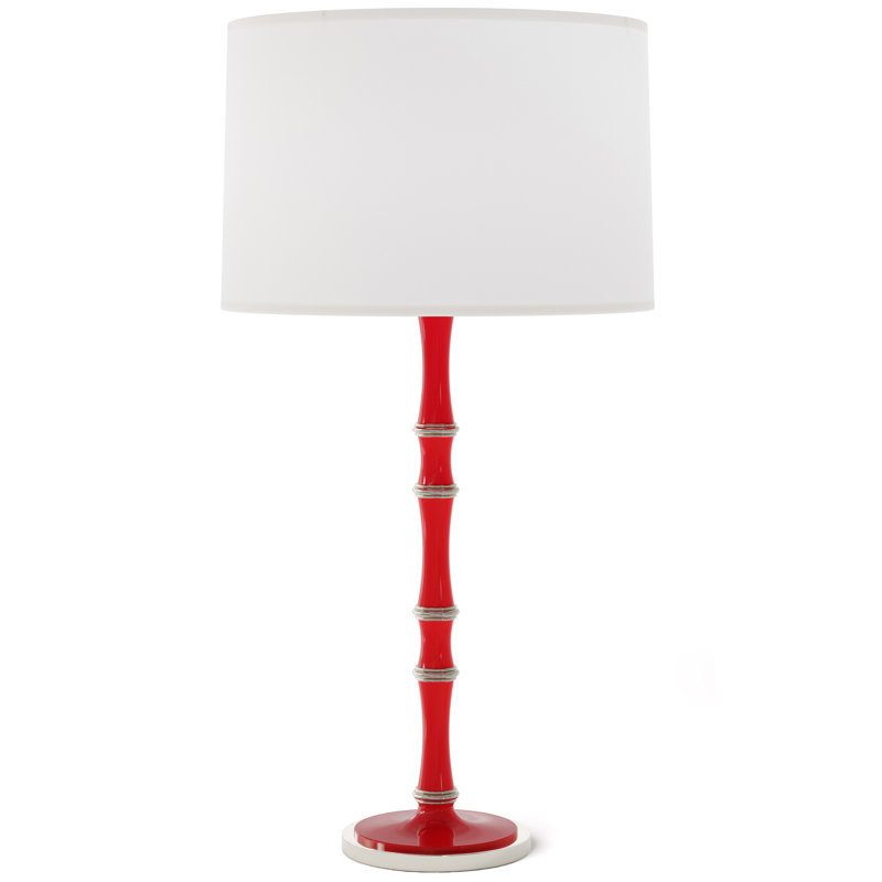 Kane Table Lamp, Modern Brass, Celadon, Rose Water