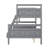Fashionable Twin Over Full Bunk Bed With Safe Ladder And Protective Guardrail-1342346617