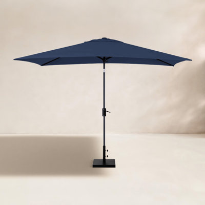 8x10 ft Solar Auto Tilt Rectangle Market Umbrella