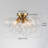 Ahona 3 - Light Dimmable Semi Flush Mount With 13 Clear Glass Bubble Ball-1238706773