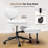 Cross Legged Office Chair, Ergonomic Cloud Criss Cross Desk Chair, Meditation Chair with Wheels, Height Adjustable Seat for ADHD, Wide Kneeling Chair with Back Support-438101542