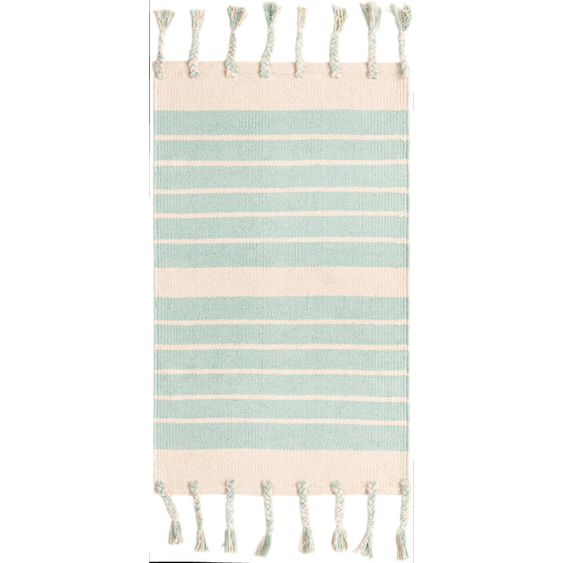 Yellville Cotton Striped Indoor Rug, Rectangle 2' x 3'1"