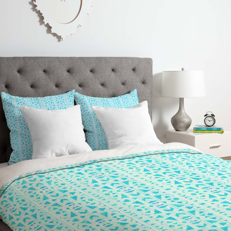 Hadley Hutton Polyester Geometric Shapes Duvet Cover, Twin/Twin XL Duvet Cover + 1 Standard Sham