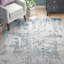 Wyona Power Loom Dark Blue/White/Charcoal Rug-1963194517