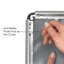 Cadre pour photo simple 8,5 "x 11" en argent