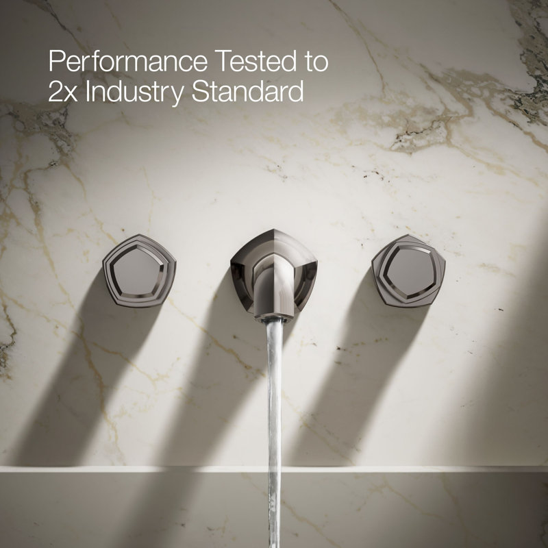 Occasion Wall-Mount Bathroom Sink Faucet Knob Handle Trim, Titanium