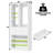 8.8 FT Closet Organizer with 2 Wooden Drawers and 1 Rod-2007751077
