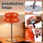 Mushroom Lamp, Medieval Modern Bedside Table Lamp, Dimmable Retro Egg Tart Headlight, Unique Home Mushroom Decoration Aesthetic Lovely Living Room Desk Lamp (Orange)