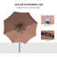Raylee 295cm Lighted Cantilever Parasol-1898011169