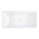 Hibiscus Rectangular Acrylic Soaking Tub with Integrated Drain, Overflow and Tap Deck
