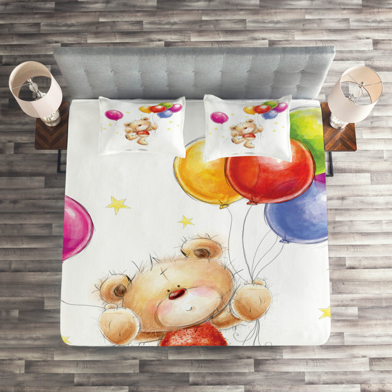 Polyester Coverlet, King Bedspread + 2 Shams