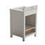 Meuble-lavabo simple 24 po avec dessus en granite blanc Aura