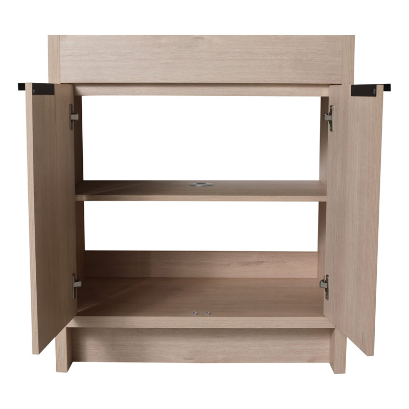 Marc Stylish Bathroom Vanity With Ceramic Sink And Soft-Close Doors, A Functional And Elegant Addition To Your Bathroom.