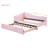 Upholstered L-Shaped Daybed With Pop Up Trundle